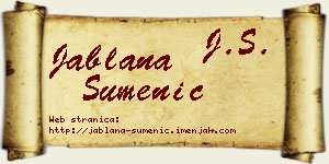 Jablana Sumenić vizit kartica
